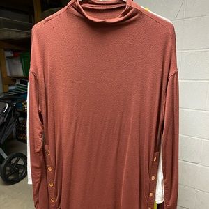 Isabel maternity mock neck maternity and nursing top